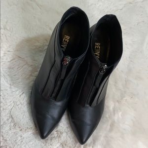 RENVY Front Zip Ankle Bootie